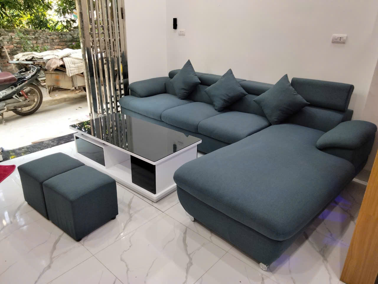 Bộ Sofa chữ L kích thước 2m7 x 1m7
